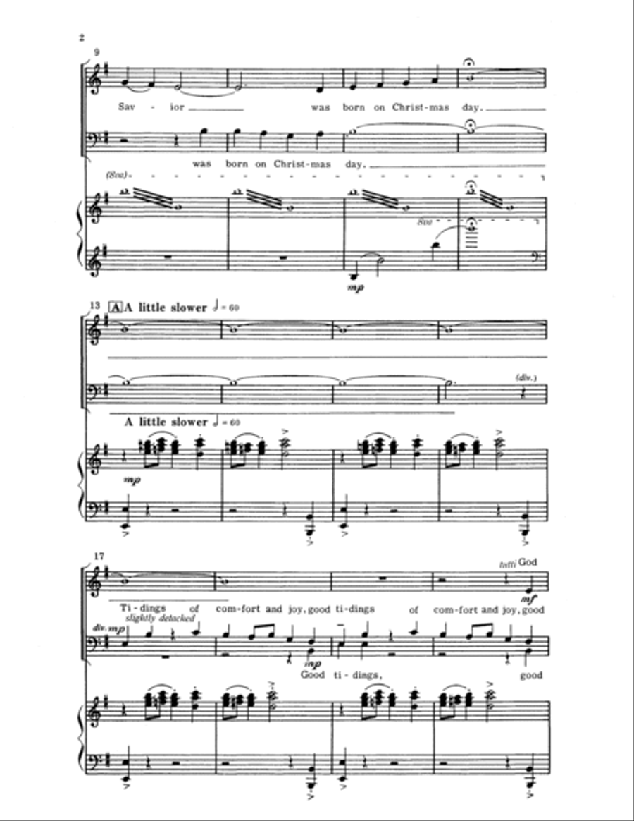 Christmas Trilogy: 3. God Rest Ye Merry, Gentlemen 4-Part scores gallery preview page 2