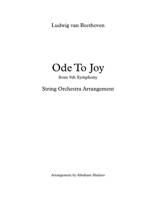 Book cover for Ode To Joy String Orchestra-Quintet