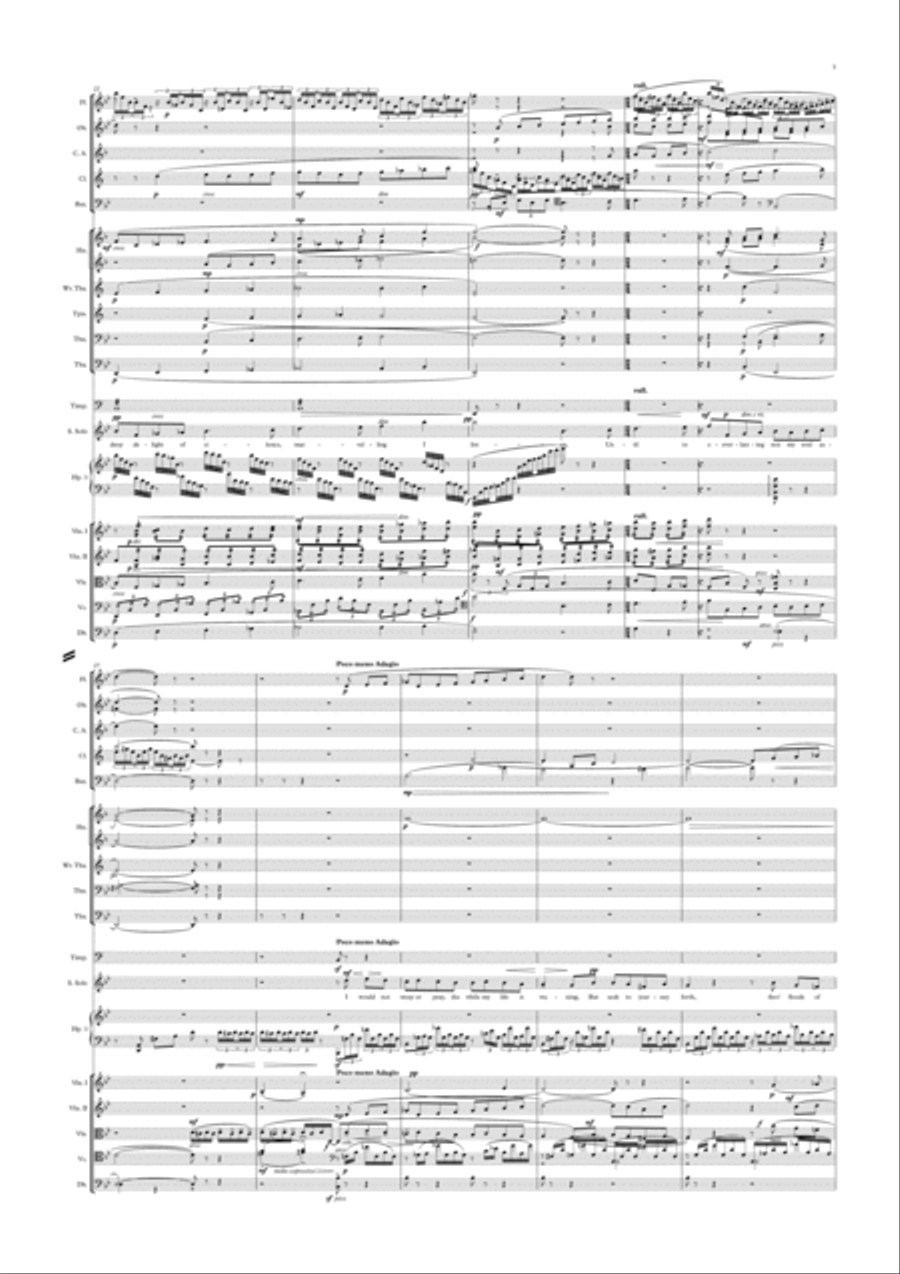 Rachmaninov: Melody Op. 21 no. 9 (Orchestrated song) Full Orchestra scores gallery preview page 3