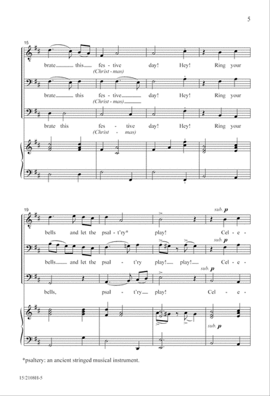 Throw Open Your Shutters! 3-Part scores gallery preview page 5
