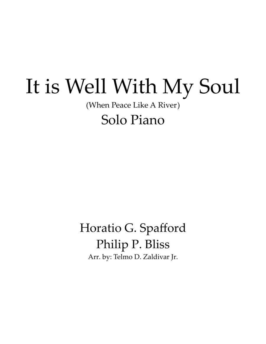 Book cover for It Is Well With My Soul