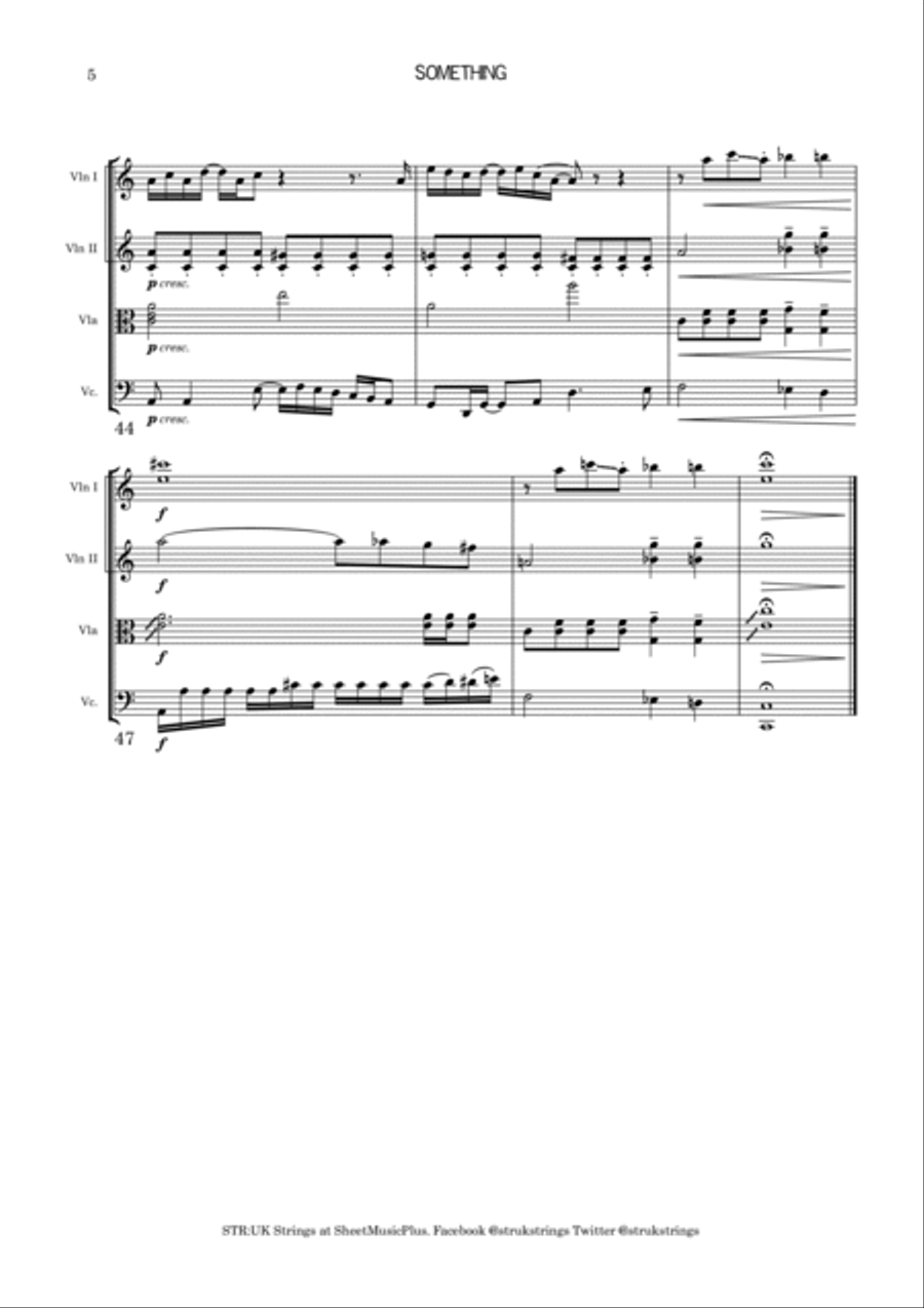 Something String Quartet scores gallery preview page 6