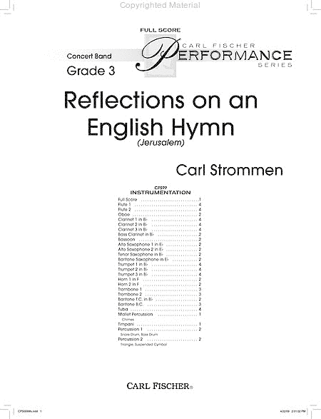 Reflections on an English Hymn image number null