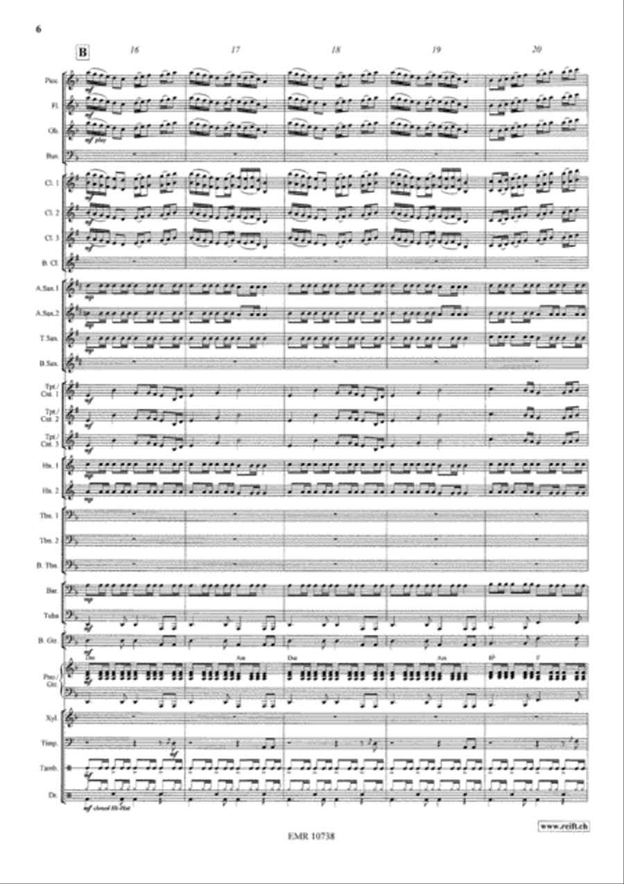 La Soupe Aux Choux Concert Band scores gallery preview page 7