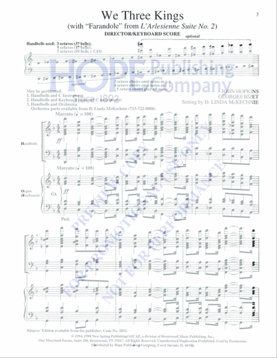 We Three Kings Orchestra scores gallery preview page 3