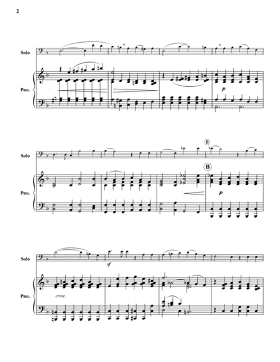 For the Mountains Shall Depart Euphonium scores gallery preview page 2