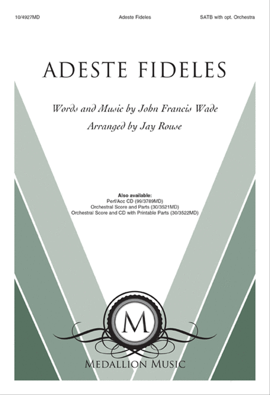 Adeste Fideles 4-Part scores gallery preview page 1