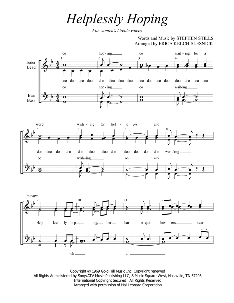 Helplessly Hoping SSAA scores gallery preview page 1