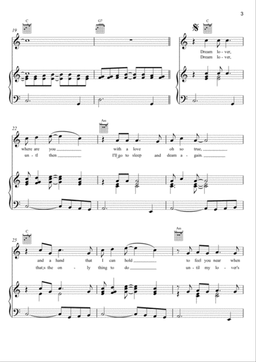 Dream Lover Voice scores gallery preview page 3