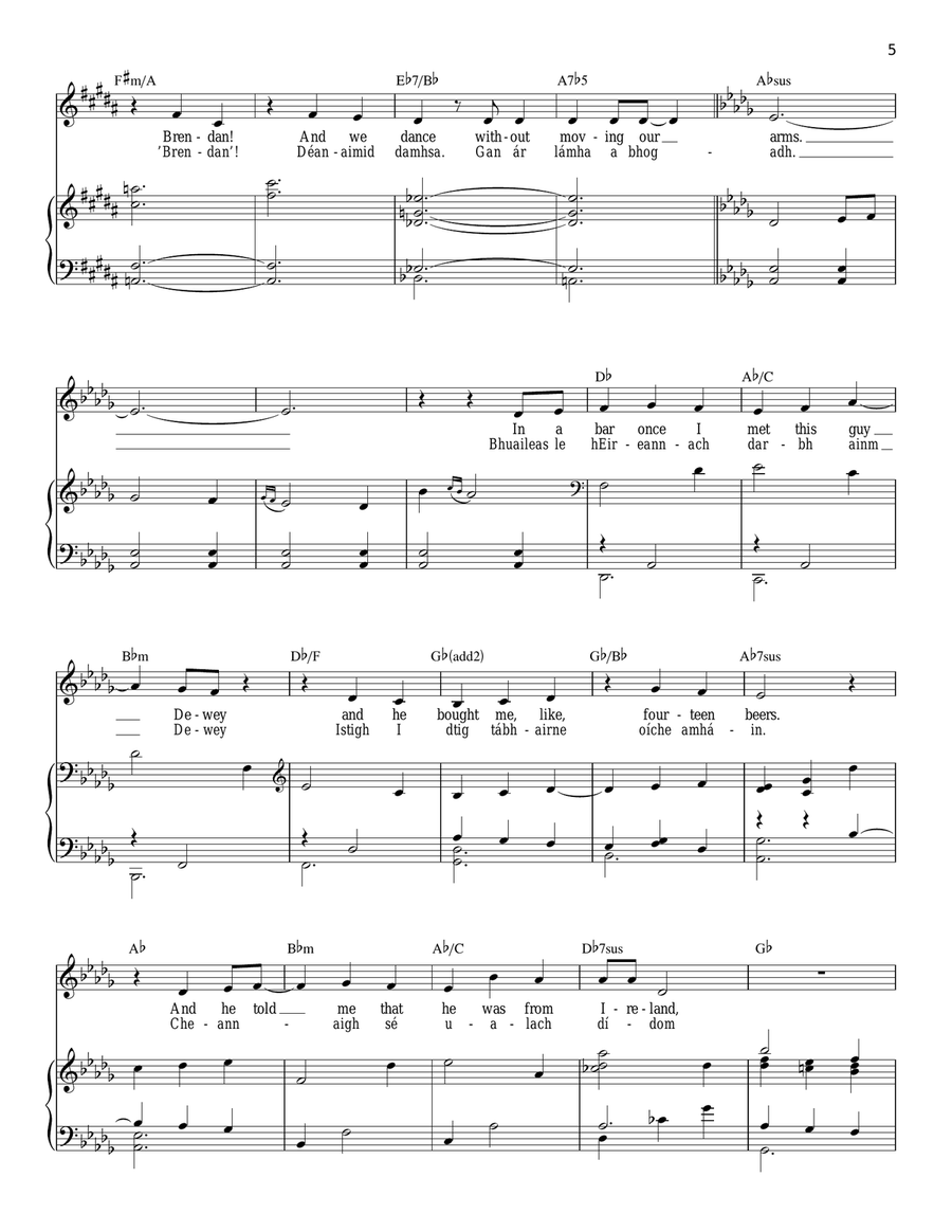 Ireland Ireland Piano, Vocal scores gallery preview page 5