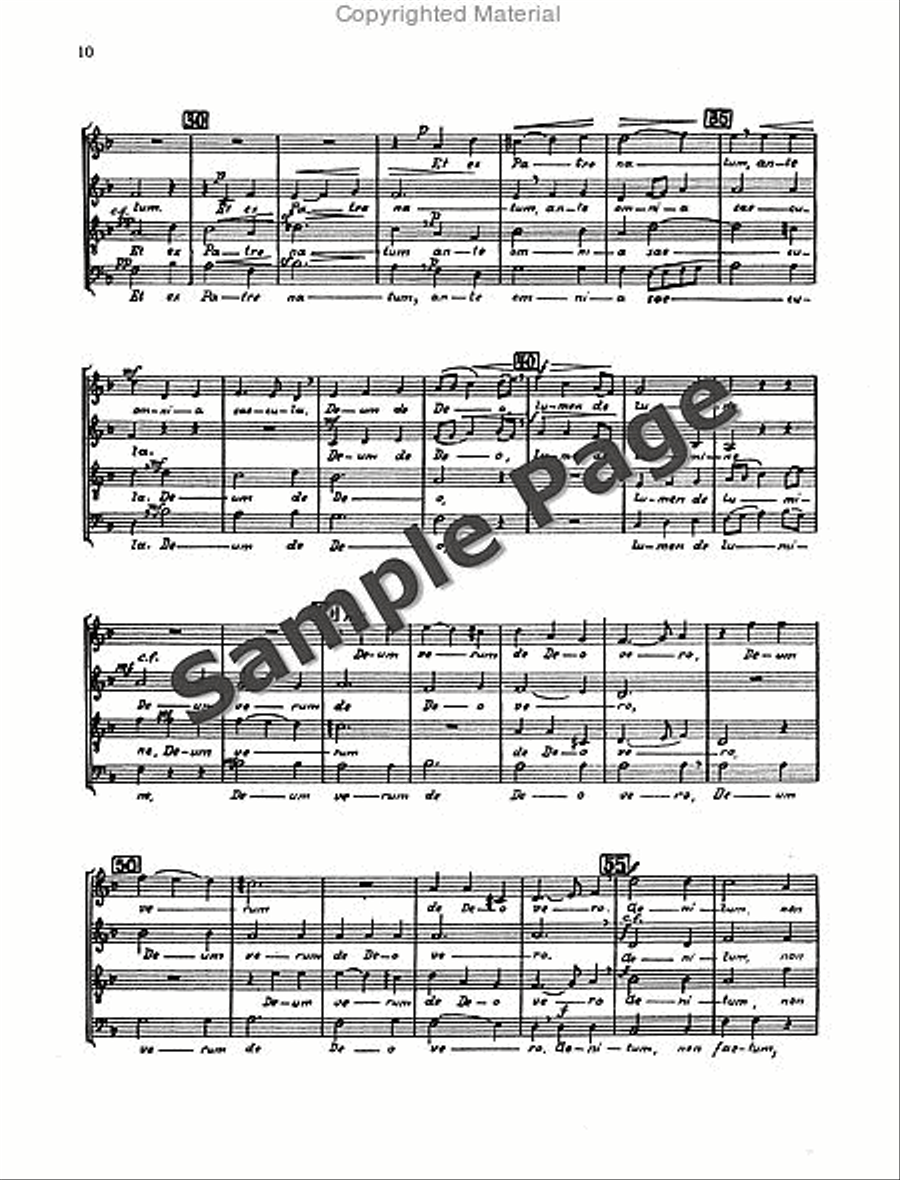Mass in D Minor 4-Part scores gallery preview page 11