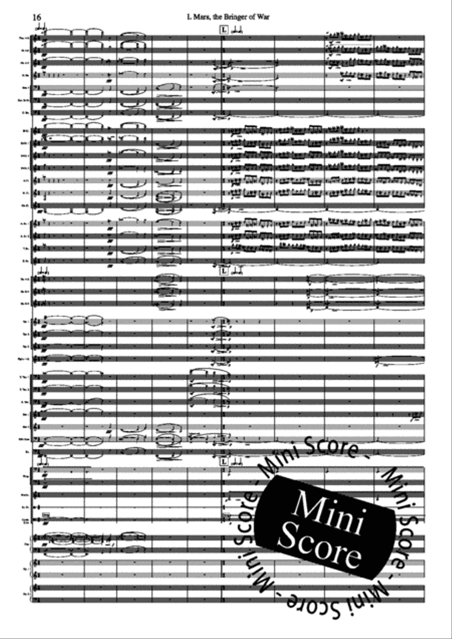 The Planets Concert Band scores gallery preview page 24