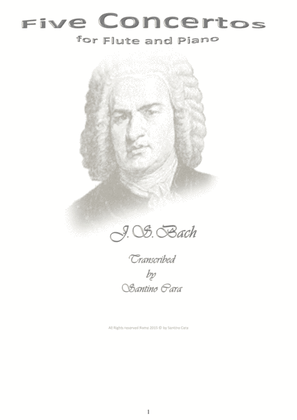 Bach - Five Concertos for Flute and Piano