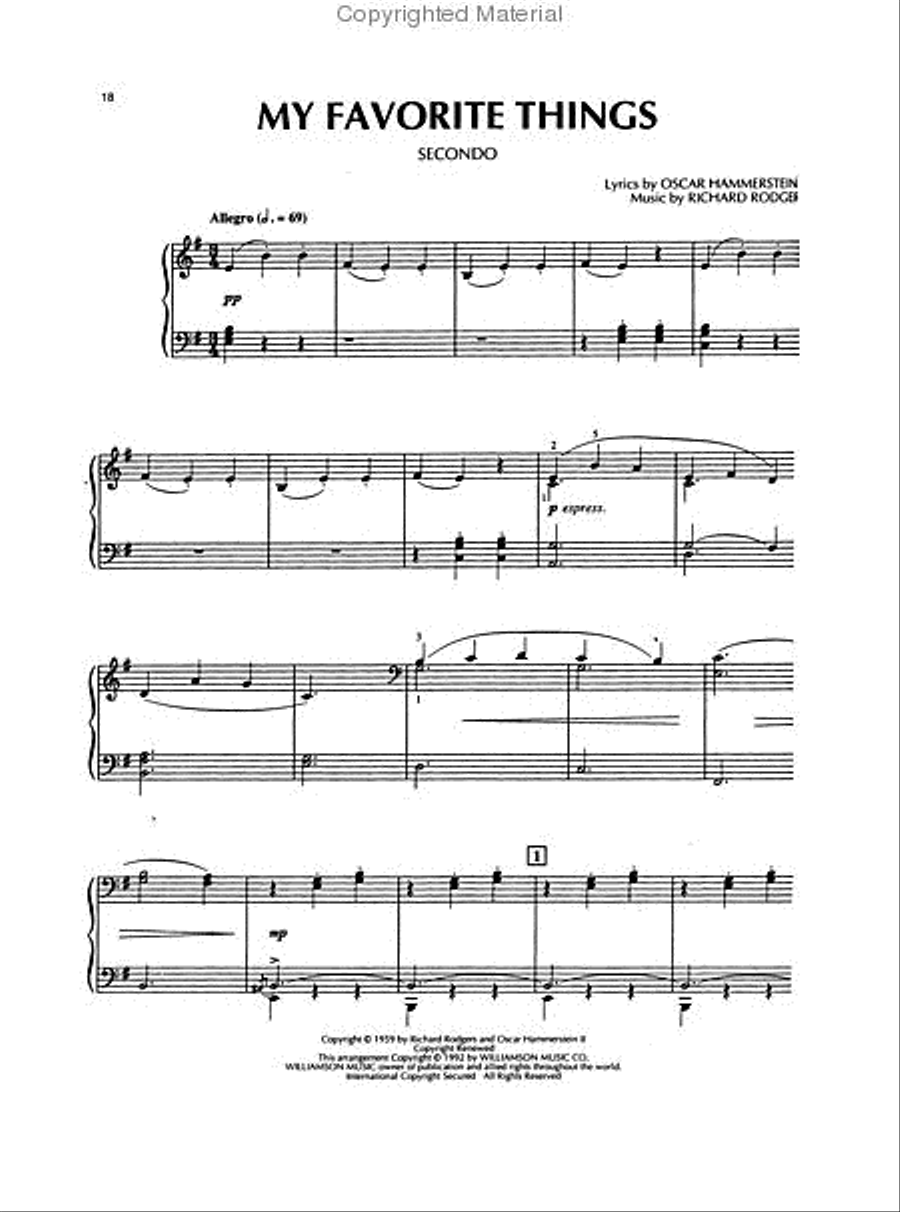 The Sound of Music Piano Duet scores gallery preview page 4
