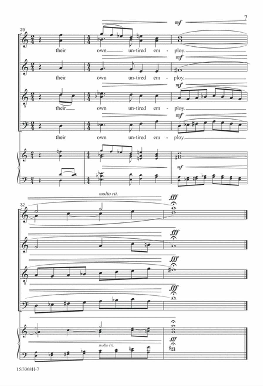 A Place Where Angels Sing 4-Part scores gallery preview page 7