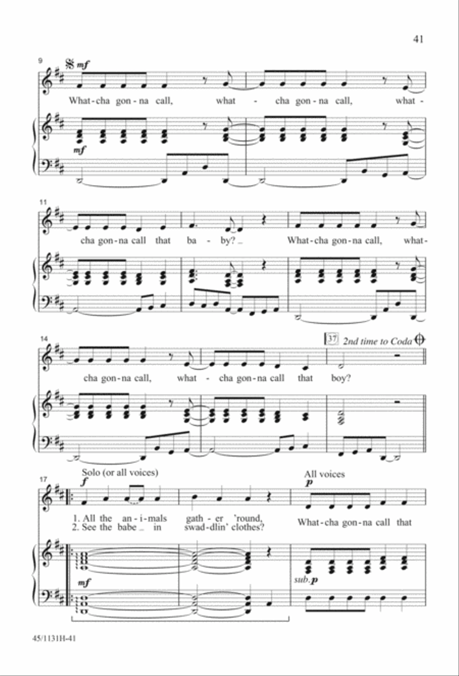 Singable Solutions for Winter Holidays 2-Part scores gallery preview page 41