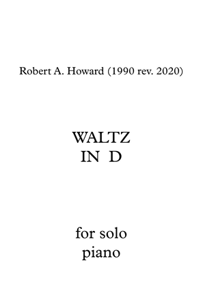 Book cover for Waltz in D