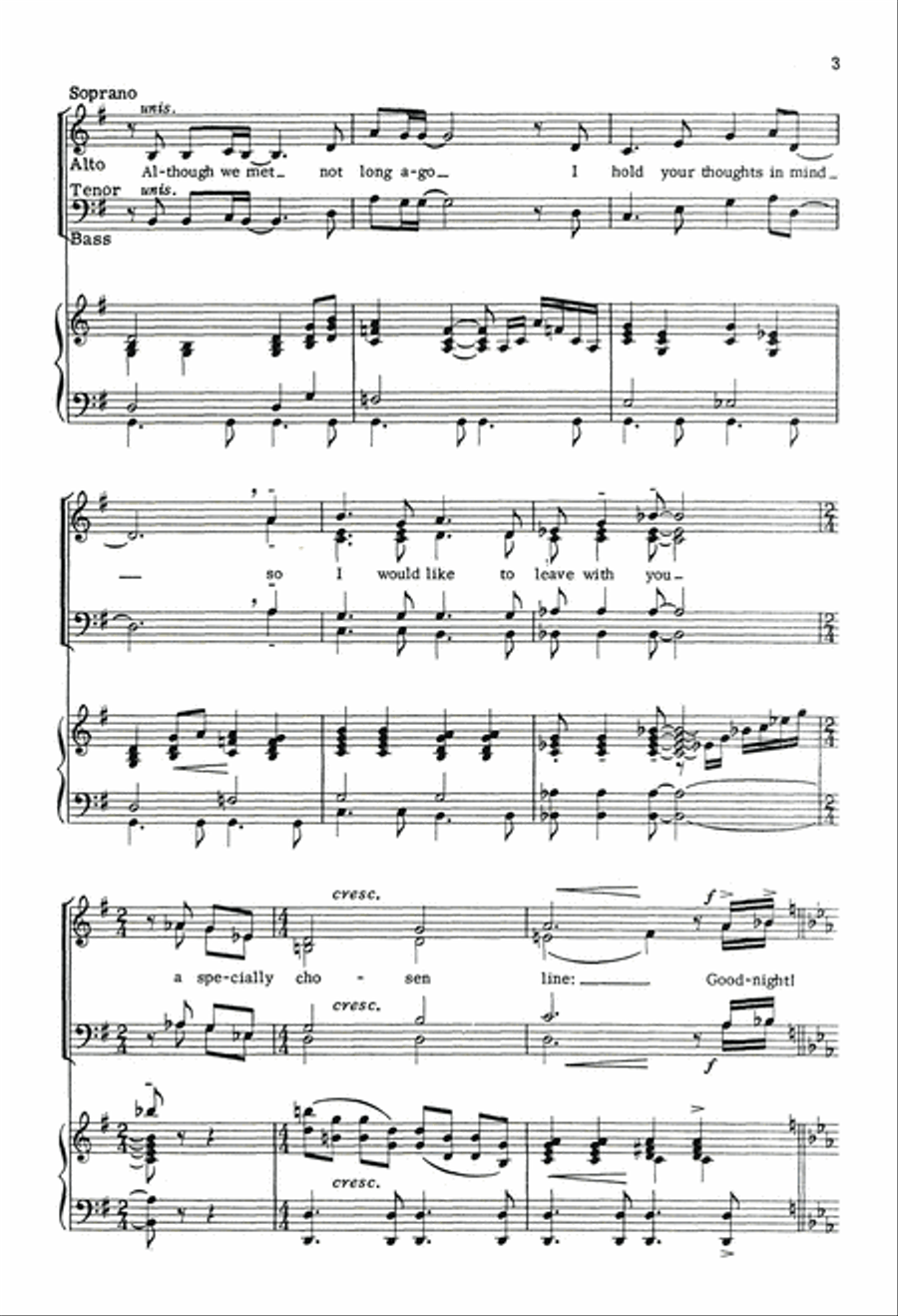 Good Night 4-Part scores gallery preview page 3