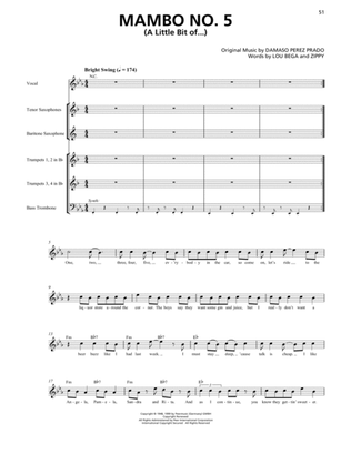 Mambo No. 5 (A Little Bit Of...) (Horn Section)