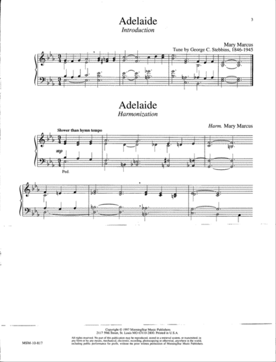Ten Hymn Enhancements Organ scores gallery preview page 3