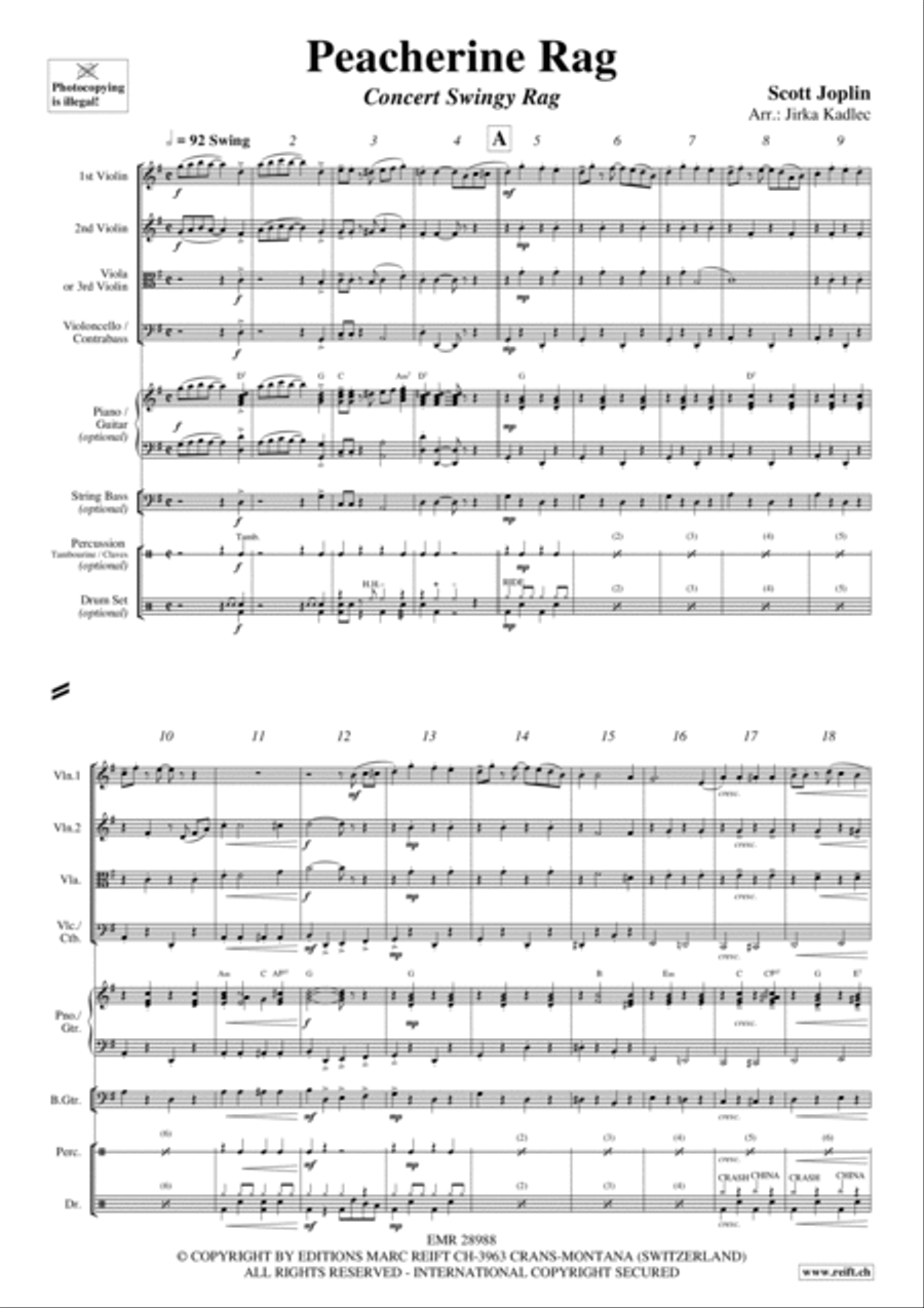 Peacherine Rag Peacherine Rag Cello scores gallery preview page 2