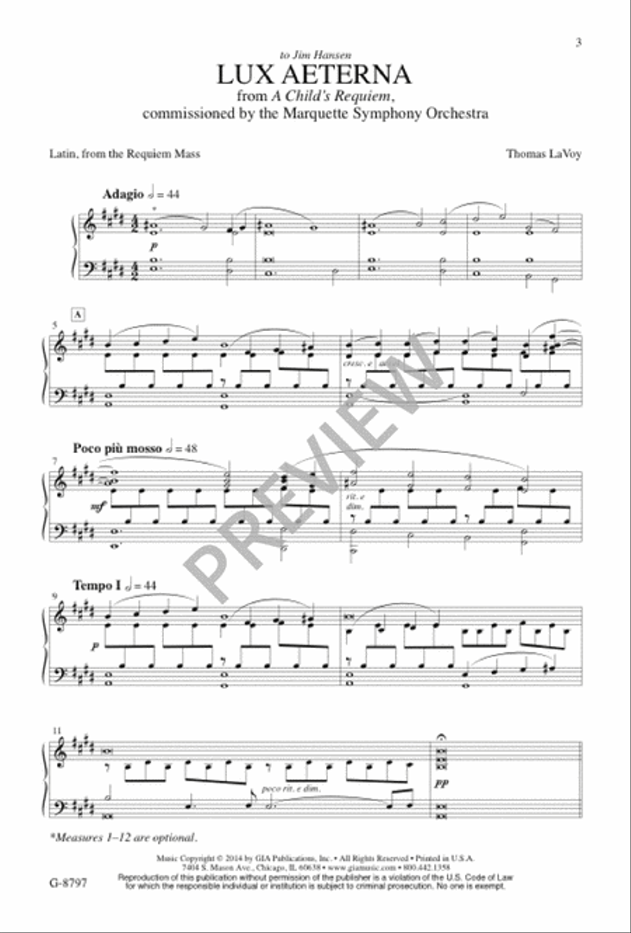 Lux Aeterna Lux Aeterna 4-Part scores gallery preview page 4