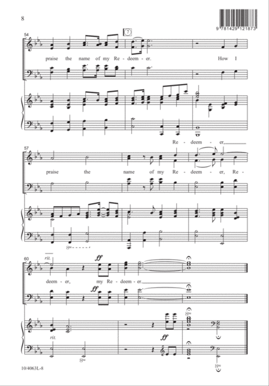 My Redeemer My Redeemer 4-Part scores gallery preview page 8
