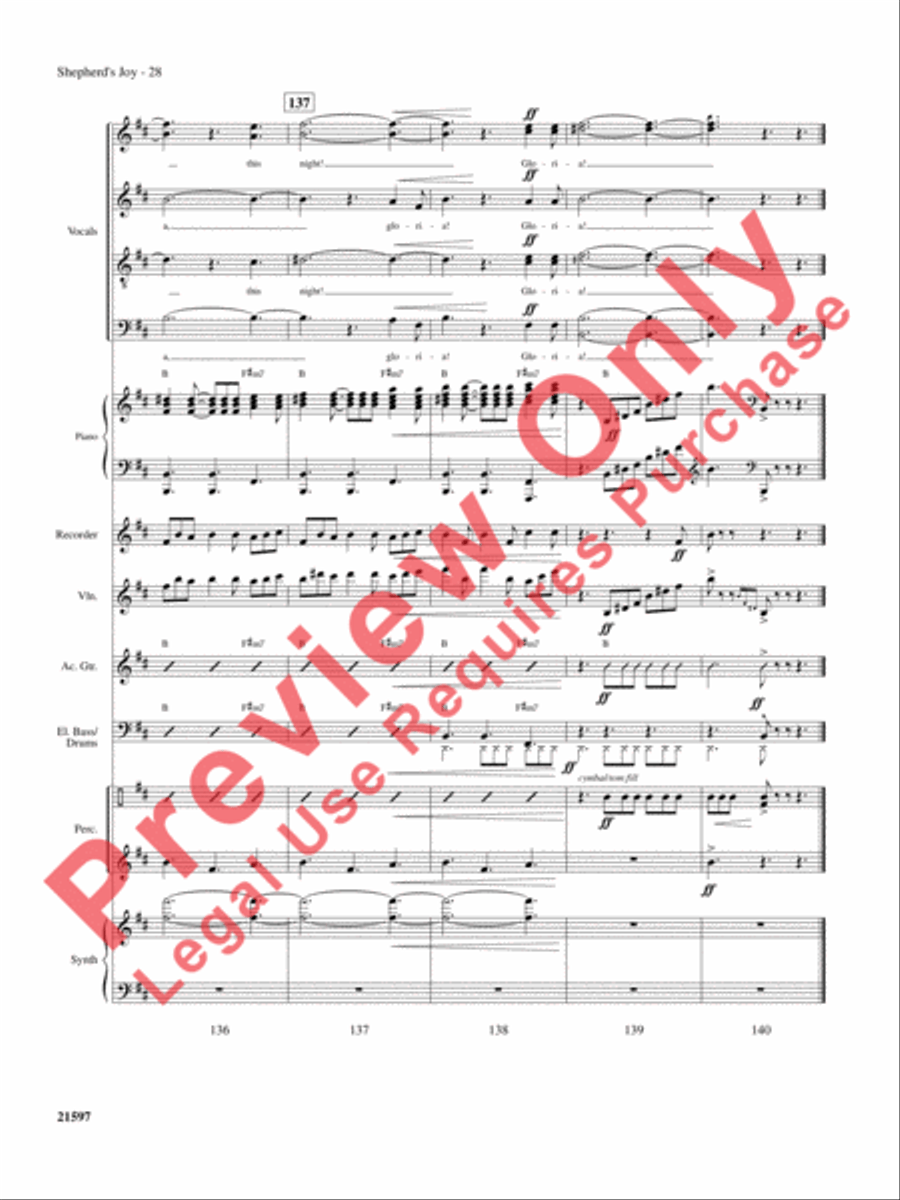 Shepherd's Joy Choir scores gallery preview page 29