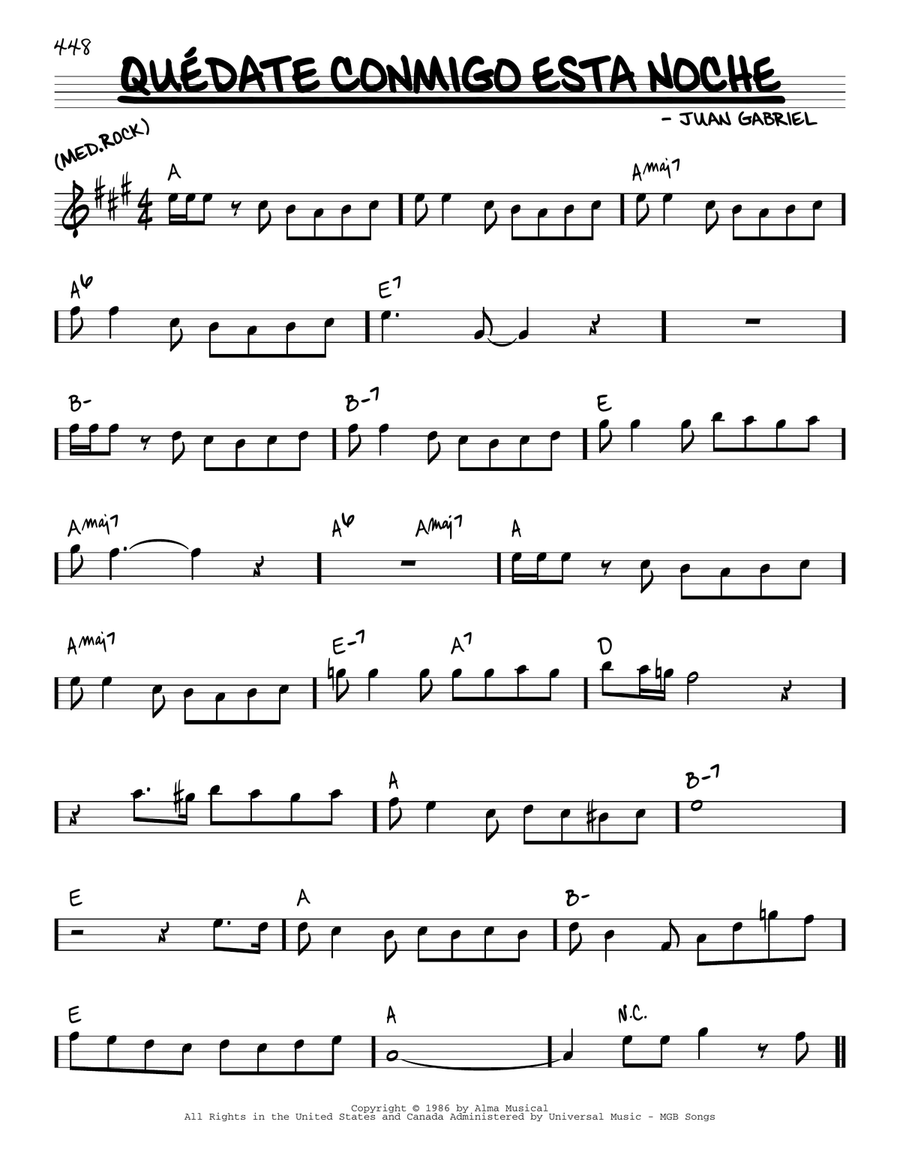 Quedate Conmigo Esta Noche Piano scores gallery preview page 1