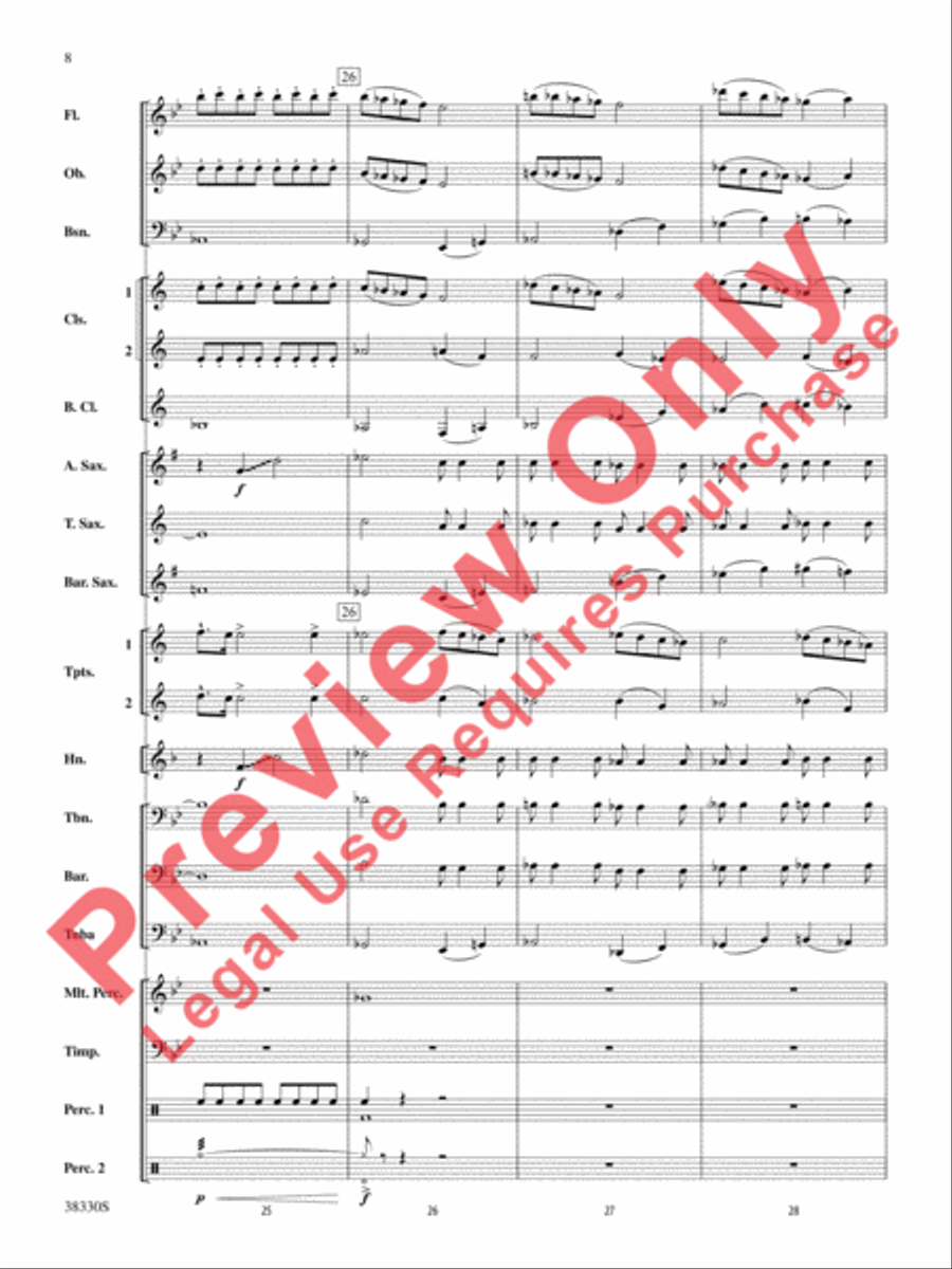 From the Realms of Glory! Concert Band scores gallery preview page 9