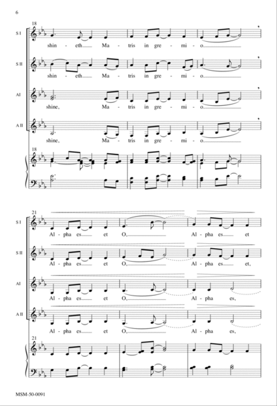 In dulci jubilo A Cappella scores gallery preview page 5