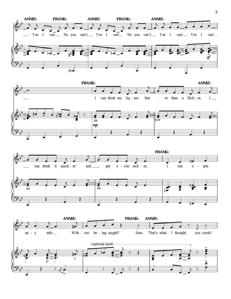 Anything You Can Do (from Annie Get Your Gun) Piano, Vocal scores gallery preview page 5