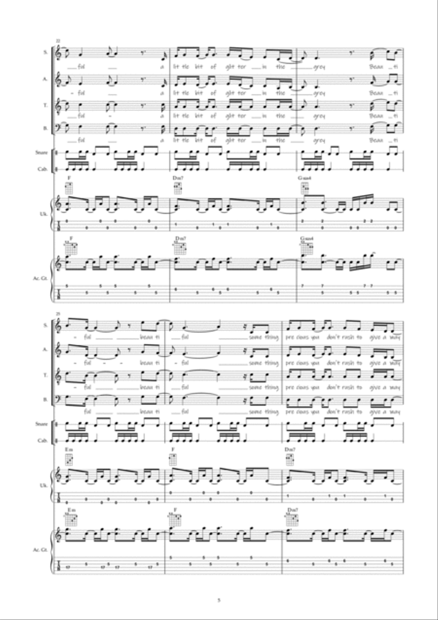 It means beautiful 4-Part scores gallery preview page 5