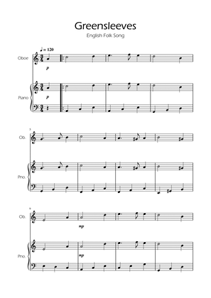 Greensleeves - Oboe w/ Piano