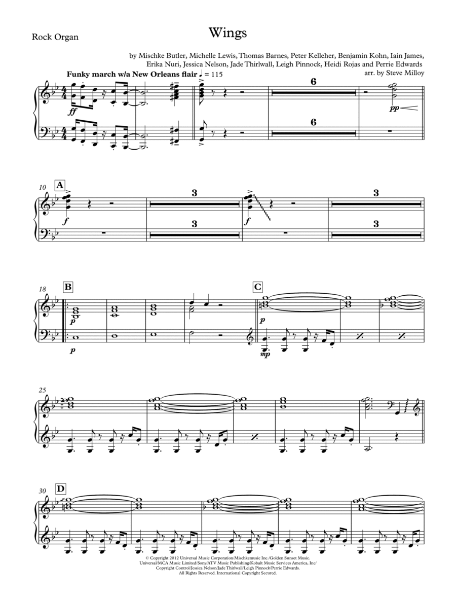 Wings Wings Small Ensemble scores gallery preview page 1