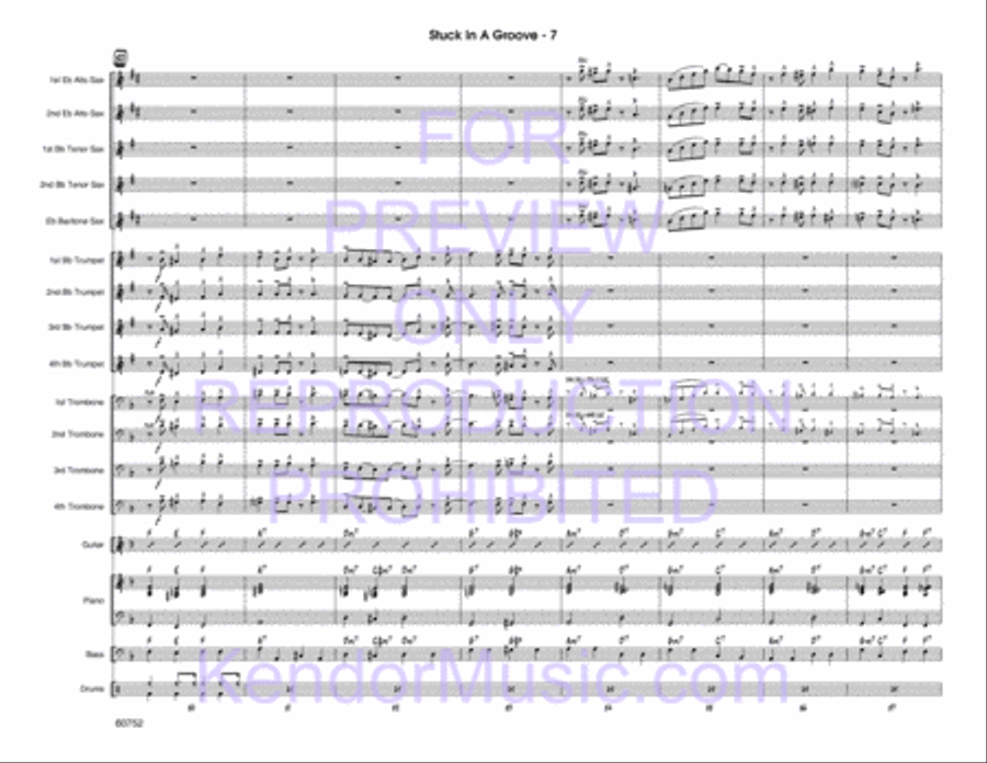 Stuck In A Groove Jazz Ensemble scores gallery preview page 8