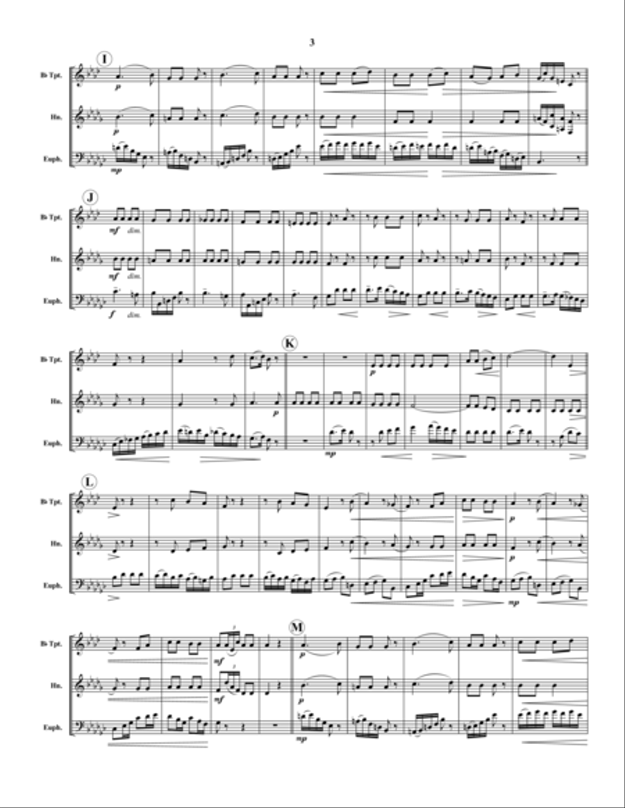 Rondo Allegro Rondo Allegro Brass Trio scores gallery preview page 3