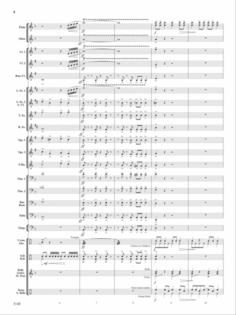 Fire Dance Concert Band scores gallery preview page 3