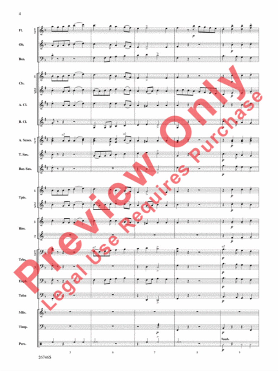 Ancient Aires and Dances Ancient Aires and Dances Concert Band scores gallery preview page 5