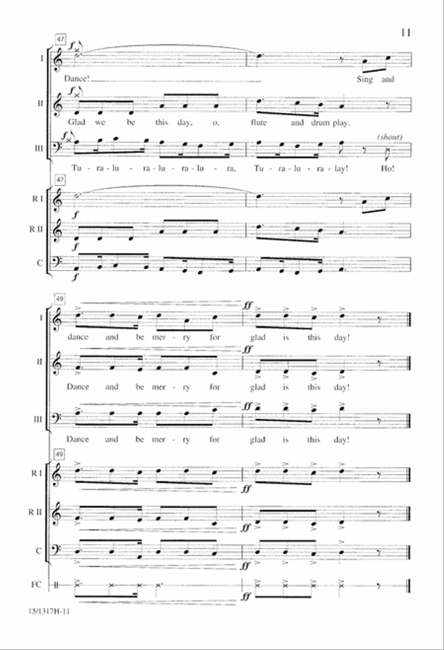 Glad We Be This Day Glad We Be This Day 3-Part scores gallery preview page 11