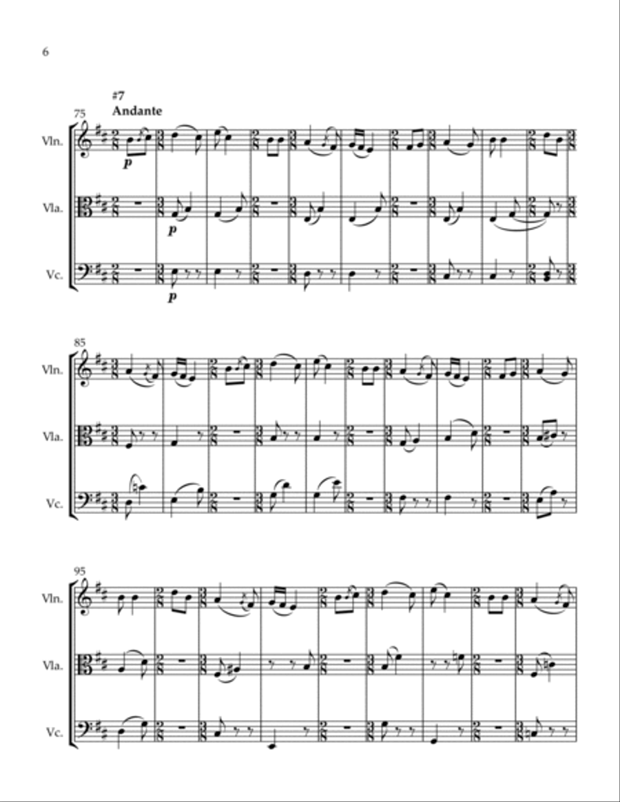 4 Romanian Carols Series 1 #1, 4, 5, 7 String Trio scores gallery preview page 6