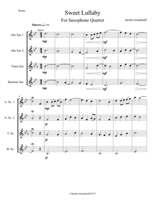 Sweet Lullaby (Score)