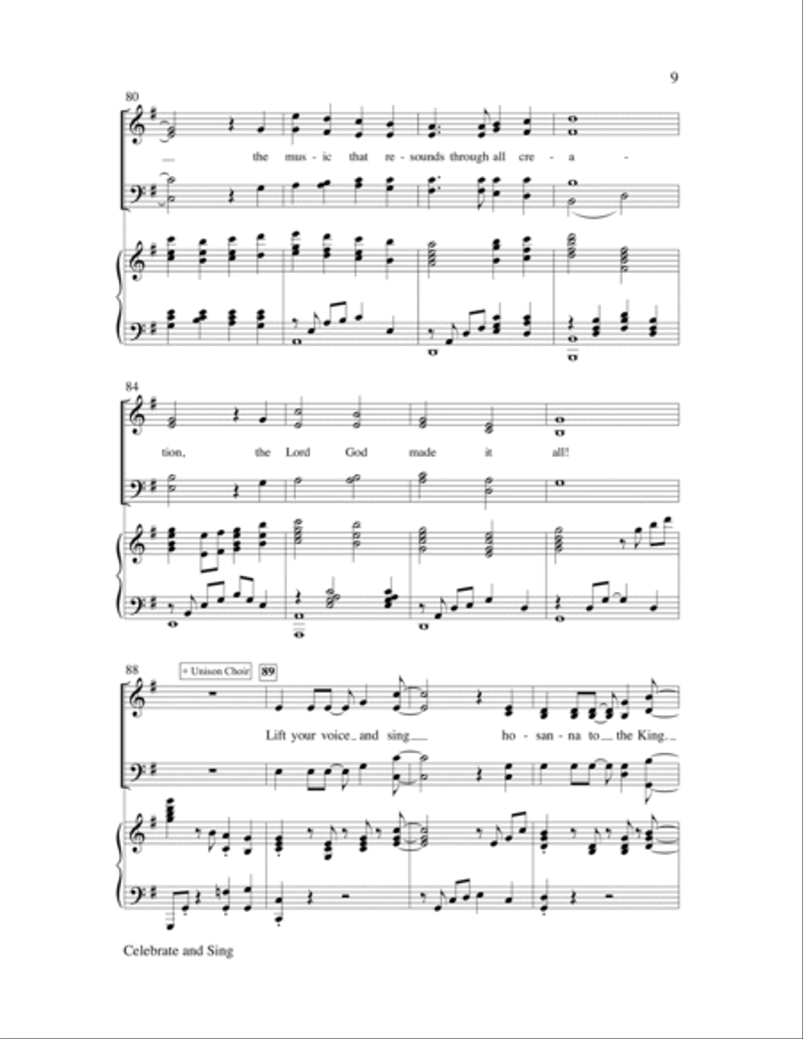 Celebrate and Sing Celebrate and Sing 4-Part scores gallery preview page 9