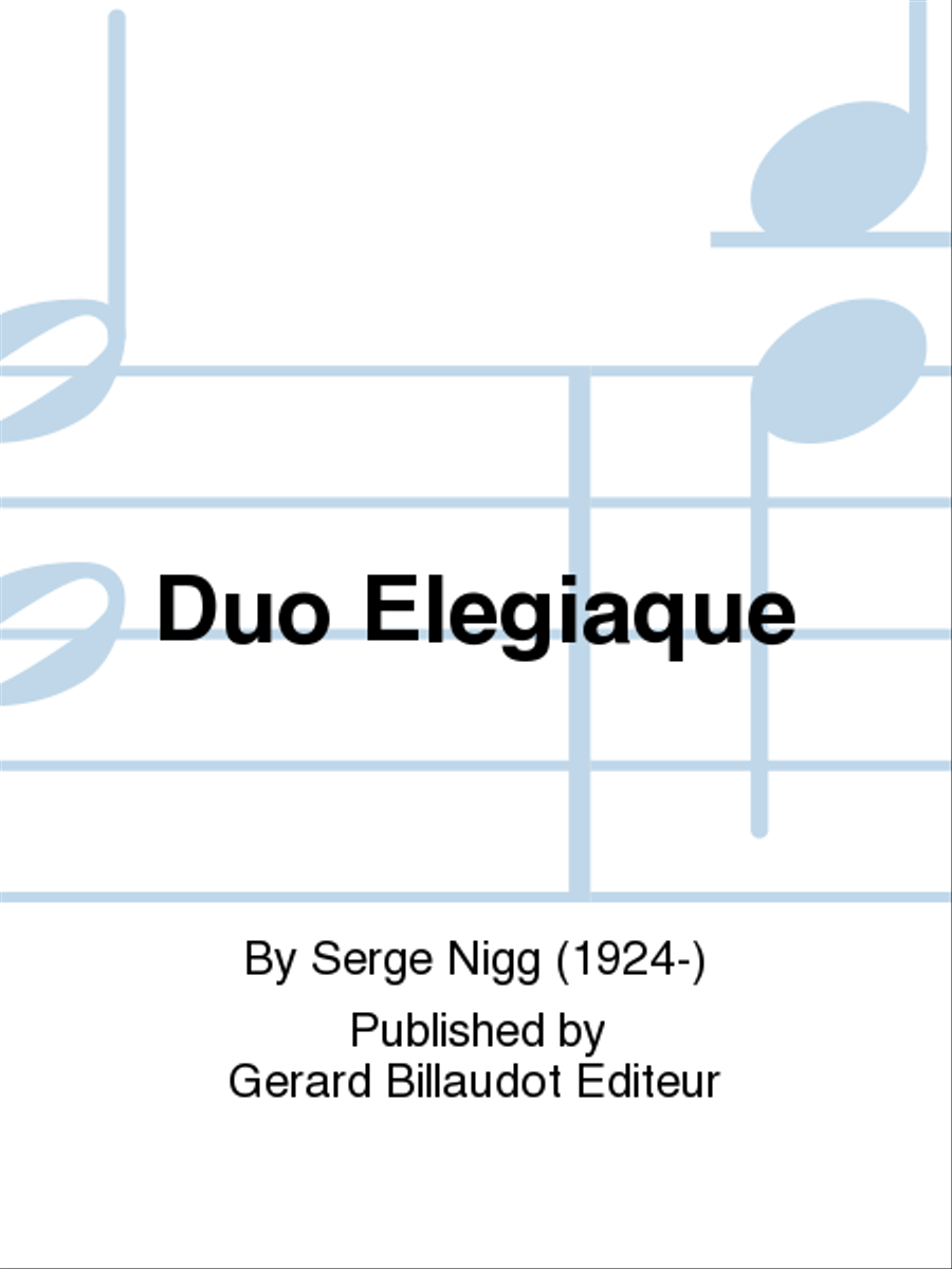 Duo Elegiaque Piano scores gallery preview page 1