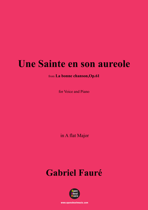 Book cover for G. Fauré-Une Sainte en son aureole,in A flat Major