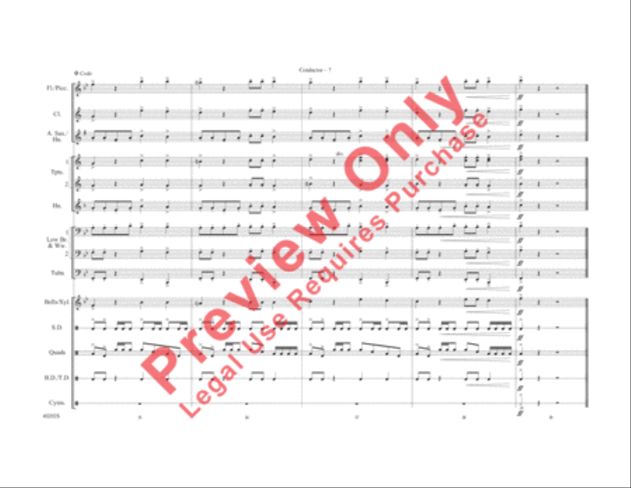 Ghostbusters Marching Band scores gallery preview page 8