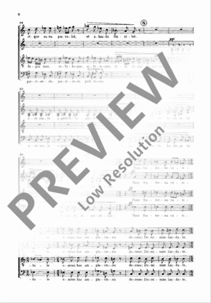 Tres Laudes 4-Part scores gallery preview page 6