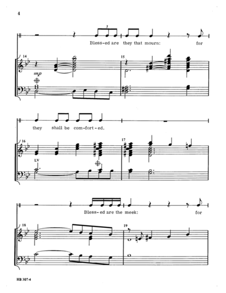 The Beatitudes The Beatitudes Choir scores gallery preview page 4