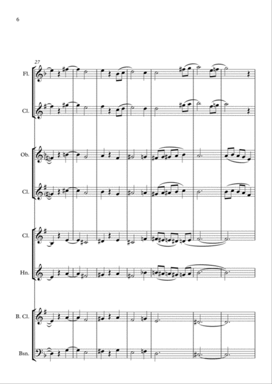 Caelifera - Wind Quartet Caelifera - Wind Quartet Small Ensemble scores gallery preview page 6