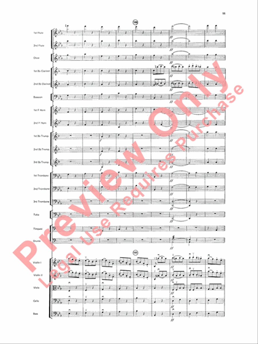 Beethoven's Symphony No. 5, 1st Movement Full Orchestra scores gallery preview page 14